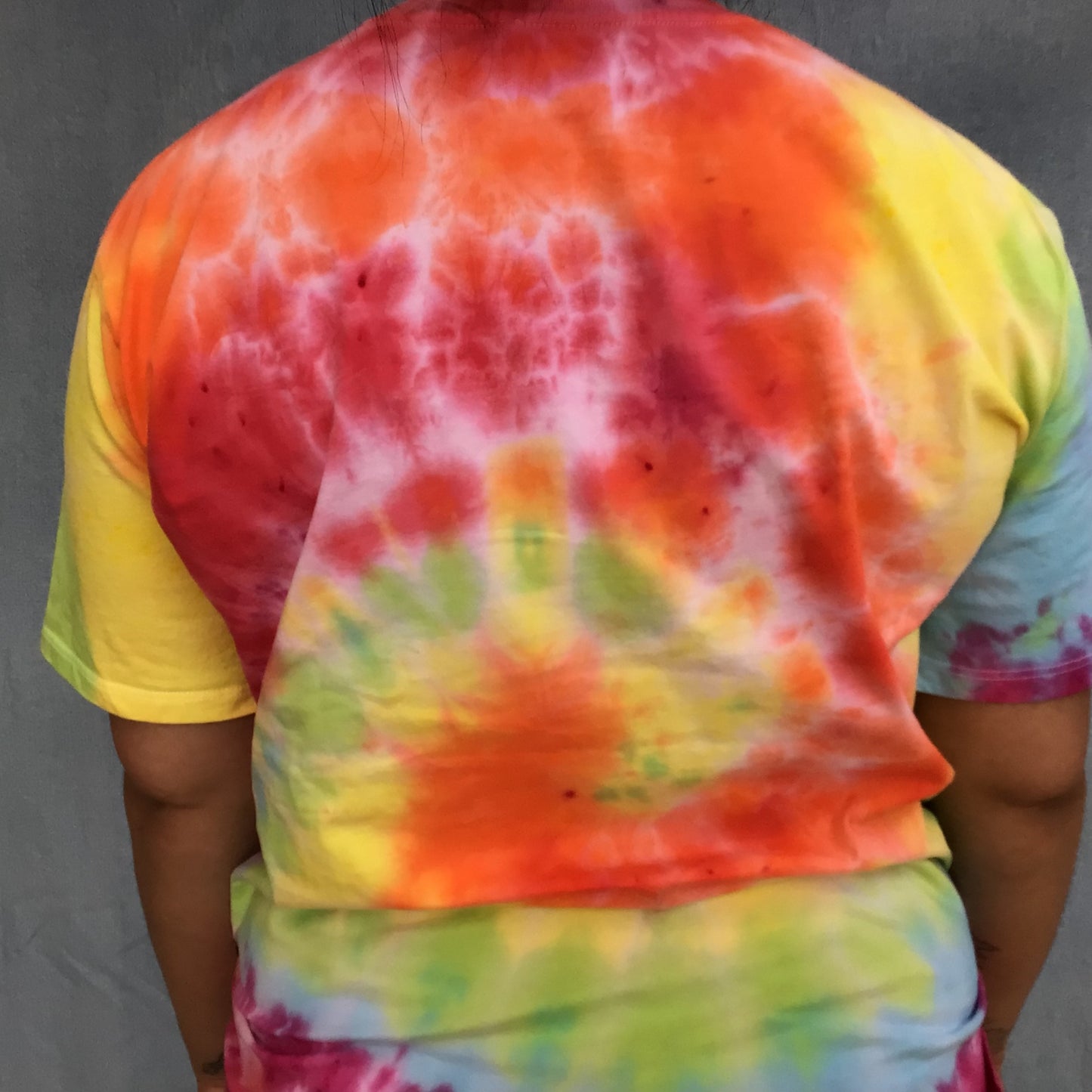 Adult tie dye t-shirts - upcycled Hoodrich