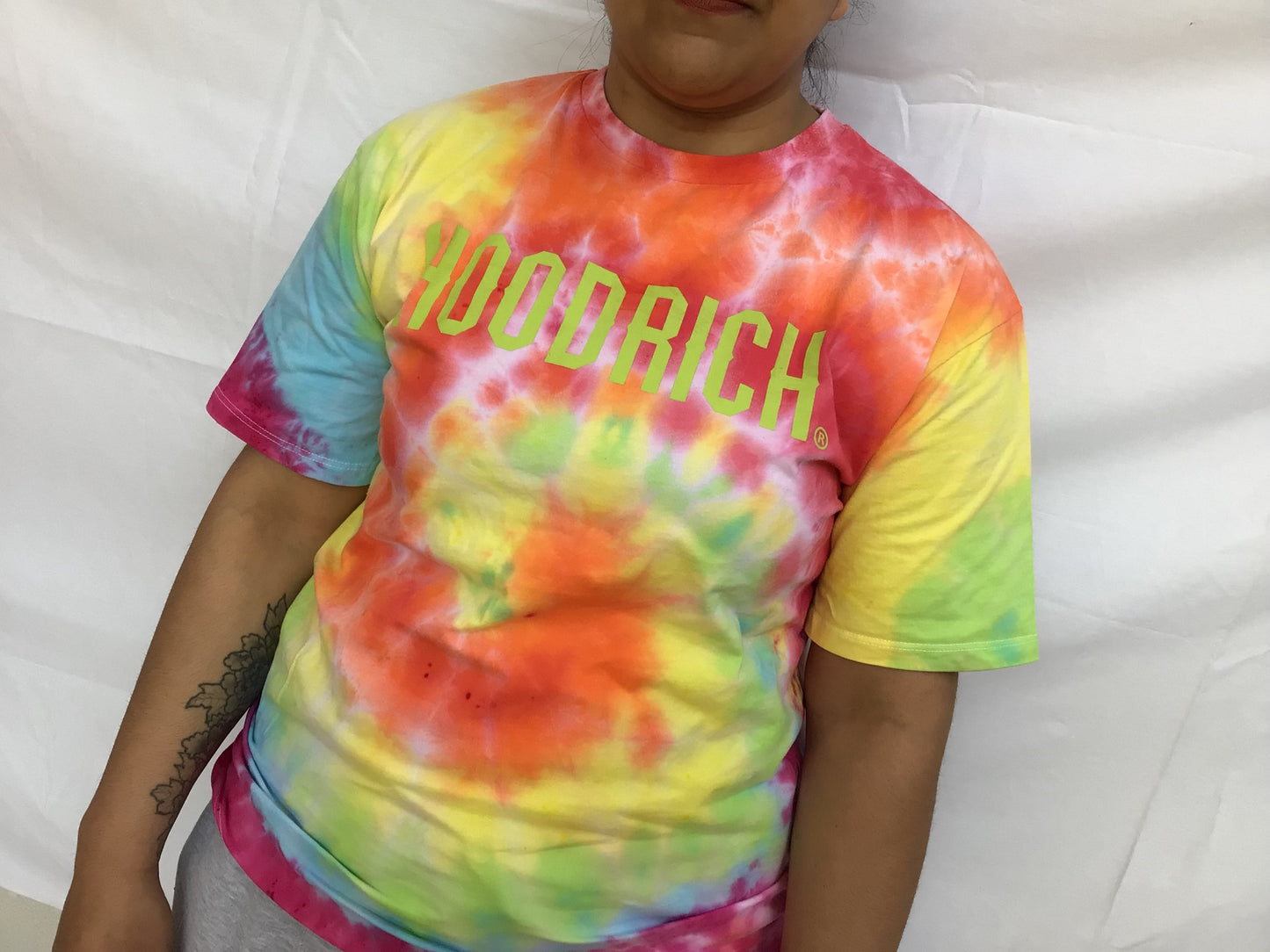 Adult tie dye t-shirts - upcycled Hoodrich