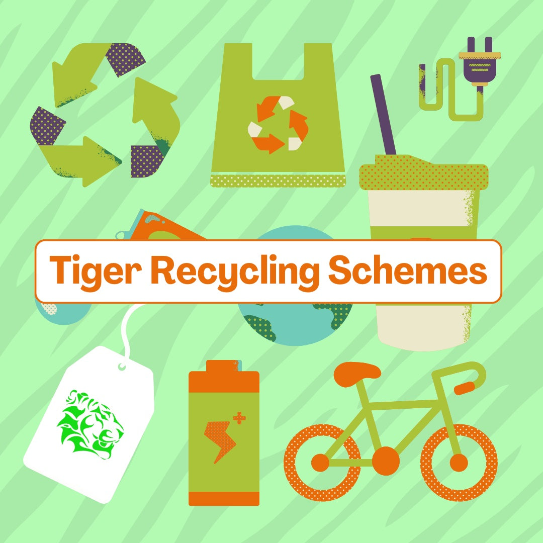 Tiger supports recycling - bring yours to us