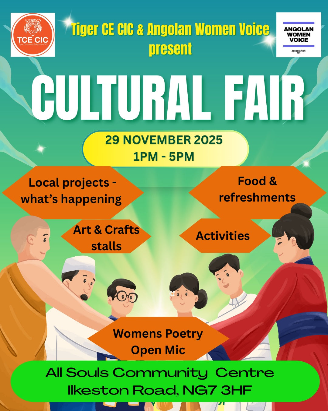 Cultural Fair Saturday 29 November 1-5pm