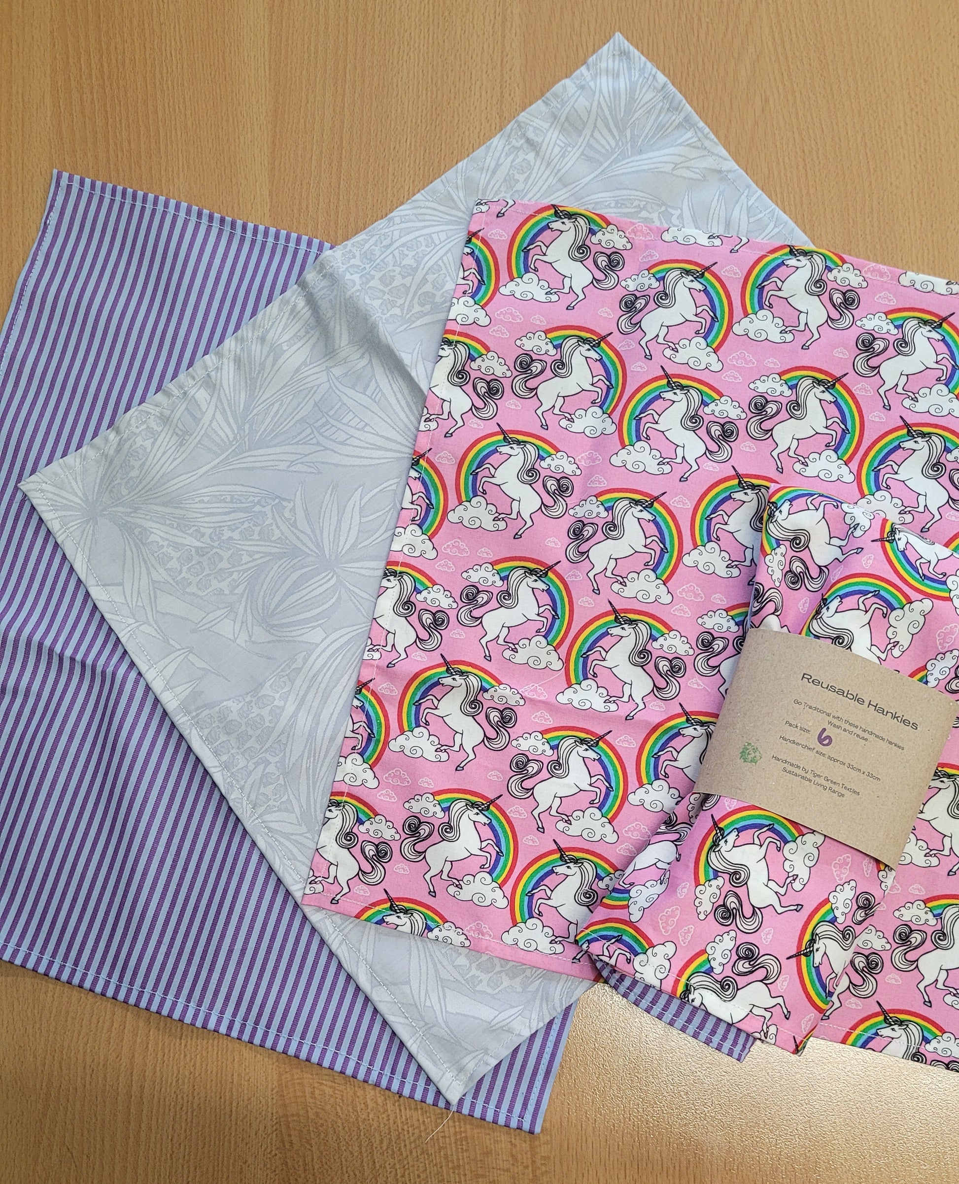 Striped/unicorn/floral 6-pack
