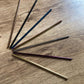 Reusable Metal Straws - set of 4 + cleaning brush